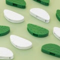 Miniatyrbillede 5 af 10: 24/30 STK Usynlige klatrevægsclips GRØN Green 24PCS-24PCS