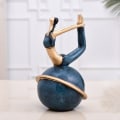 Miniatyrbild 1 av 8: Yogafigurer Yogaställningsskulpturer BLÅ C C Blue C-C