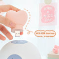 Miniatyrbild 6 av 9: LED Nattlampor USB In-Line skrivbordslampa Love Heart Shape vit