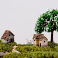 Miniatyrbillede 5 af 10: 10 stk hus miniature figur harpiks dukkehuse 2 2 2
