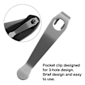 Miniatyrbillede 7 af 7: Pocket Clip Alloy Folde Cutter SORT SORT Black