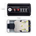 Miniatyrbillede 2 af 10: 3-cifret kombinationslås Custom Password Lock GRÅ Grey