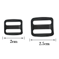 Miniatyrbillede 2 af 10: 10 stk Sports Kedel Spænde Udendørs Karabinhage SORT 2,5 CMSQUARE Black 2.5cmSquare-Square