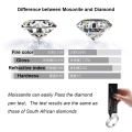 Miniatyrbilde 4 av 10: Ekte Moissanite Diamant Mossanite Løs stein 1,8MMD 1,8MMD 1.8mmD