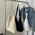Miniatyrbillede 6 af 10: Canvas Tote Taske SORT black