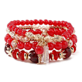 Miniatyrbillede 8 af 10: Bohemian Beads Rope Multilayer Armbånd C C C
