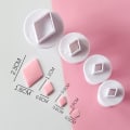 Miniatyrbilde 1 av 10: 9/12 stk Polymer leire kuttere Keramisk skjæreform DIAMOND-12 STK Diamond-12pcs