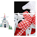 Pikkukuva 5 / 10: 5 kpl Christmas Snowflake Flakes -ikkunakoristeita C C C