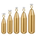 Miniatyrbillede 6 af 10: 10 stk/parti Kobber Fiskebly fald Messing 3,5G 3,5G 3.5g