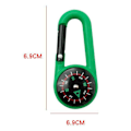 Miniatyrbilde 3 av 10: 3stk Utekrokkompass Minimetallkompass GUL Yellow