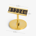 Miniatyrbild 5 av 10: Pris Visa Taggar Stativ Ram Etikett GULD HEXAGONAL HEXAGONAL gold Hexagonal-Hexagonal