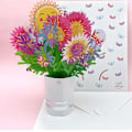 Miniatyrbillede 7 af 10: Pop Up buket papirblomster 04 04 04