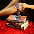 Miniatyrbild 5 av 10: Carving Piston Skull Face Statue C C C