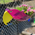 Pikkukuva 7 / 9: Bird Flower Pot Kotipuutarhanhoito PUNAINEN red