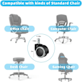 Miniatyrbilde 2 av 6: Castor Caster Wheels Kontorstol Sete erstatning Reserve