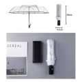 Miniatyrbillede 3 af 10: Automatisk Paraply Triple Folde Parasol SORT black