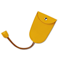 Miniatyrbilde 1 av 10: Pull Out Car Key Case Pull Out Key Sleeve GUL GUL Yellow