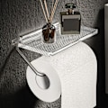 Pikkukuva 1 / 10: WC-paperiteline WC-paperirullan pidike SILVER silver
