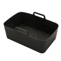 Miniatyrbilde 1 av 10: Air Fryer silikongryter Dual Basket Liner SVART black