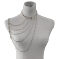 Miniatyrbilde 1 av 9: Bikini Body Chain Chain Halskjeder SØLV silver
