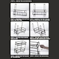 Miniatyrbillede 2 af 8: Opbevaringshylde Space Saver Organizer SORT Black