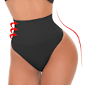 Miniatyrbild 4 av 10: Slimming Waist Trainer String G-string SVART XL Black XL