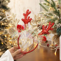 Pikkukuva 8 / 10: 2kpl Joulupääpanta Xmas Päähineet PUNAINEN TYYPPI A TYYPPI A Red Type A-Type A