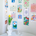 Miniatyrbilde 4 av 10: Blomstertulipanpostkort gratulasjonskort C C C