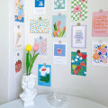 Miniatyrbilde 4 av 10: Blomstertulipanpostkort gratulasjonskort D D D
