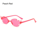 Pikkukuva 1 / 10: Fire Flame Aurinkolasit Liekin muotoiset aurinkolasit PEACH RED PEACH Peach Red
