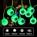 Miniatyrbild 10 av 10: Eyeball String Lights Halloween Lights RÖDA Red