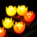 Pikkukuva 7 / 10: Lotus kynttilälamppu toivomuslamppu PUNAINEN 1 VALO 1 VALO red 1 light-1 light