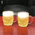 Miniatyrbillede 1 af 10: 1/12 Dukkehuskop Miniatureølkrus 2STK 2STK 2pcs