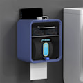 Pikkukuva 1 / 10: WC-paperiteline Säilytysteline SININEN KAKSOISKERTOS KAKSIKERTOS Blue Double Layer-Double Layer