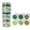 Pikkukuva 1 / 8: 2Packs Holografiset nail art Glitter Glitter Syyspaljetteja 3 3 3