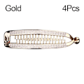 Miniatyrbillede 1 af 10: 4STK Hårnål Banan Hårklemme GULD 4STK 4STK Gold 4Pcs-4Pcs
