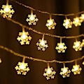 Miniatyrbillede 1 af 10: Snowflake LED String Lights Fairy Lights WARM WHITE WARM WHITE Warm White