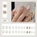 Miniatyrbilde 4 av 8: 24stk False Nails Short Square Z583 Z583 Z583