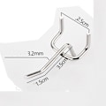 Miniatyrbild 2 av 6: 50 st Pegboardkrokar Displaykrokar 1 st 1pc