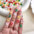 Miniatyrbillede 5 af 10: 10 Stk Jul Negle Art Dekoration Negle Art Ornamenter D-10 STK D-10pcs