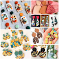 Miniatyrbillede 4 af 6: 118 stk Polymer Clay Udstikkere Øreørings Udstikkere Bageform
