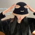 Pikkukuva 2 / 10: Faux Fur Beanies Hattu Neulottu Cap CAMEL camel