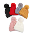 Pikkukuva 4 / 8: Crimping Beanie Hat Pompom Hat KELTAINEN Yellow