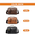 Miniatyrbillede 2 af 10: Messenger Bag Skuldertaske COFFEE coffee