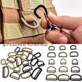 Miniatyrbillede 5 af 10: 4 stk Bæltekroge Webbing Spænder SORT 2.0CMSTYLE 1 STIL 1 Black 2.0cmStyle 1-Style 1