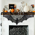 Miniatyrbild 10 av 10: Cobweb Duk Bat Table Runner STYLE 2 STYLE 2 Style 2