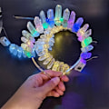 Miniatyrbilde 9 av 9: Led Krystallkrone Lys opp Krone FARGERIKT LYS FARGERIKT LYS Colorful light