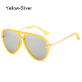 Pikkukuva 1 / 10: Top Bar Aurinkolasit Shades Gradient Aurinkolasit KELTAINEN-HOPEA Yellow-Silver