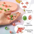 Miniatyrbillede 4 af 5: 24 Stk Svampe Charm Resin Sød