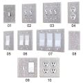 Miniatyrbild 6 av 10: US Standard Switch Panel Sticker Rhinestones Socket Frame 04 04 04
